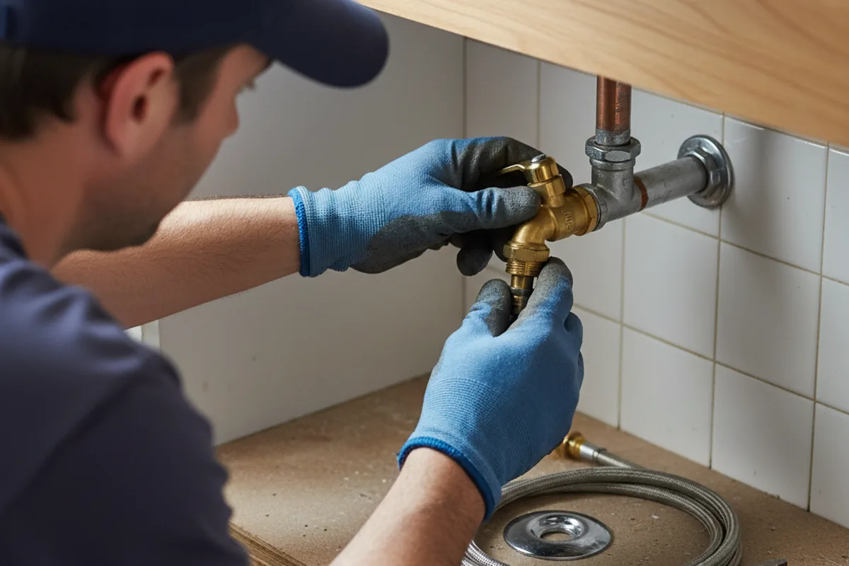 Shutoff valve and fitting work during Faucet and Fixture Repair in Yuba City